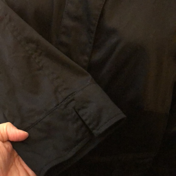 Willow Bay 1x Black Stretch Cotton casual jacket with 3/4 sleeves & pockets - Picture 4 of 8
